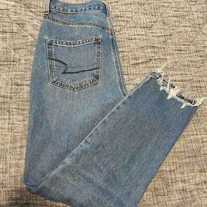 American eagle distressed mom jean